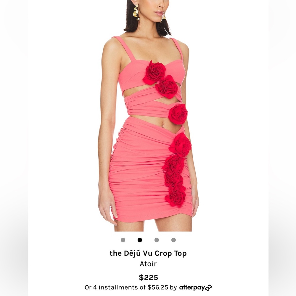 NWT Atoir flower crop top